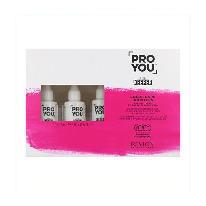 Revlon B00507 PROYOU the keeper booster Tratamiento Intensivo Cabello Teñido Protección del Color & Brillo con Tecnología COLOR DEFENSE Monodosis 10 x 15 ml