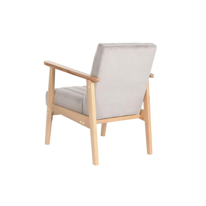 DKD Home Decor Sillón Sixties Scandi Poliéster y Pino Gris Natural 63 cm Ancho x 68 cm Profundidad x 81 cm Alto, Altura Asiento 43 cm 4 DKD Home Decor Sillón Sixties Scandi Poliéster y Pino Gris Natural 63 cm Ancho x 68 cm Profundidad x 81 cm Alto, Altura Asiento 43 cm 4