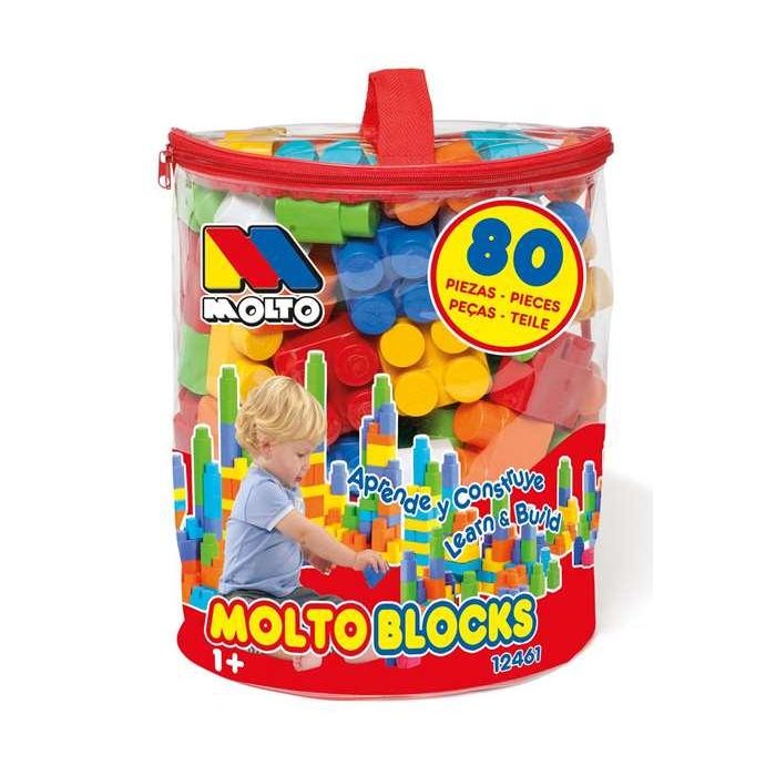 Bolsa construccion molto roja con 80 piezas Bolsa construccion molto roja con 80 piezas