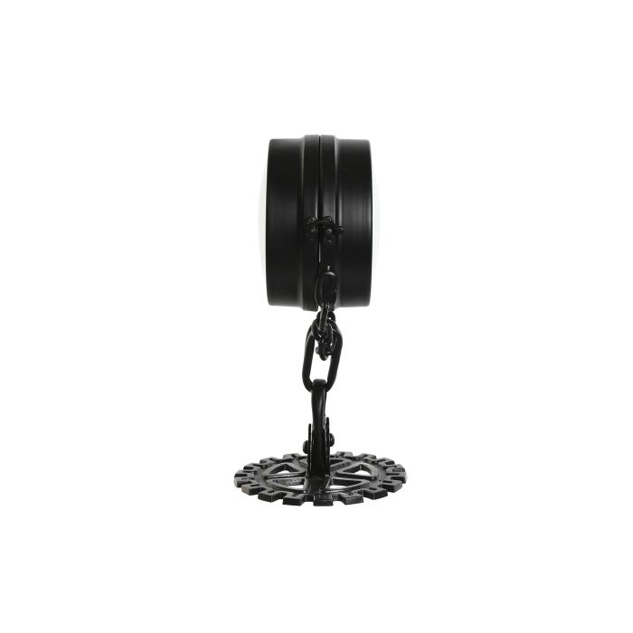 Reloj Sobremesa Loft DKD Home Decor Negro Plateado 17 x 33 x 18 cm 2