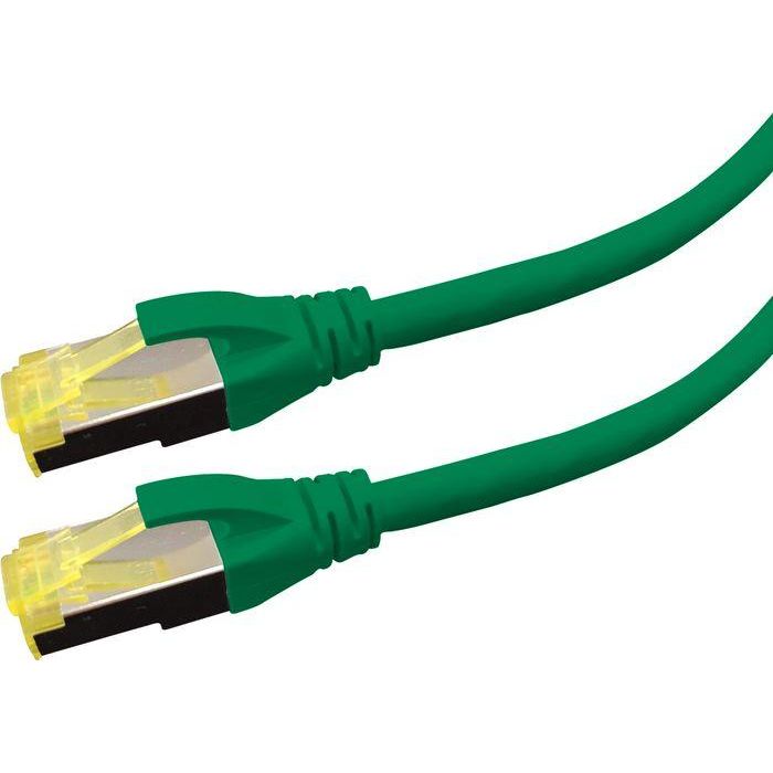 LOGON PREMIUM APR6A015G - Cable de Parcheo Ethernet CAT6A S/FTP 26AWG LSOH de 1.5 Metros en Color Verde