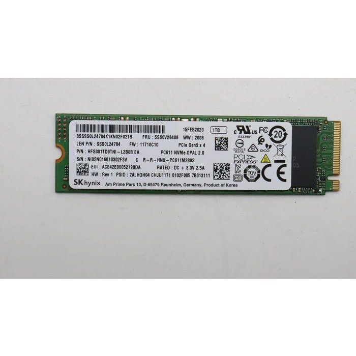 Lenovo 1TB M.2 PCIe NVMe SSD, designed for high-performance storage in compact devices, RoHS compliant, suitable for Lenovo notebooks. Lenovo 1TB M.2 PCIe NVMe SSD, designed for high-performance storage in compact devices, RoHS compliant, suitable for Lenovo notebooks.