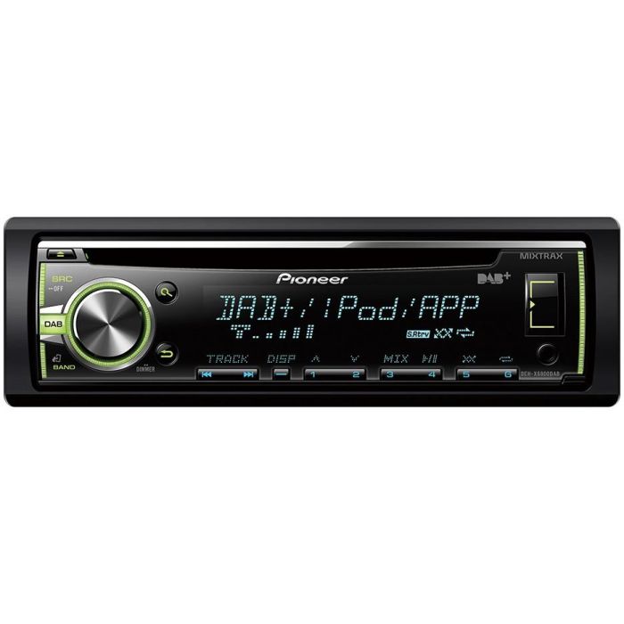 Pioneer DEH-X6800DAB Radio de Coche 1 DIN con DAB+, USB Directo, CD, MP3, WMA, AAC y Compatible con iPod/iPhone