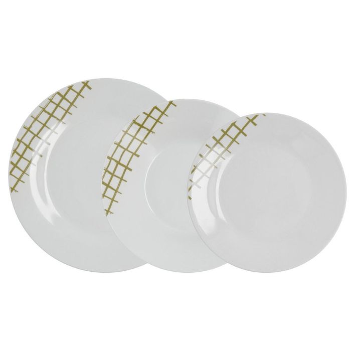 Vajilla Porcelana Kansas Quid 18 Piezas - 6 Personas 0 Vajilla Porcelana Kansas Quid 18 Piezas - 6 Personas 0
