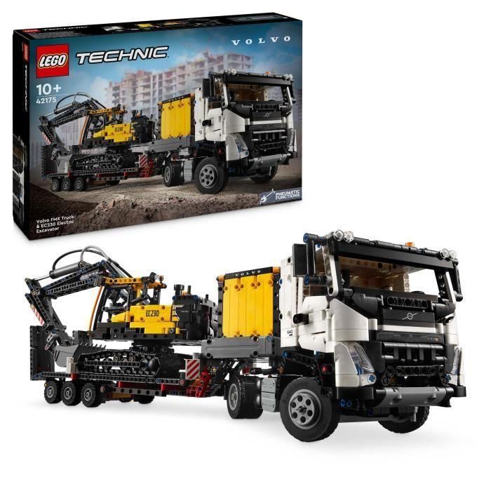 LEGO Technic 42175 Camión Volvo FMX y Excavadora Eléctrica EC230 - Set de vehículos LEGO Technic 42175 Camión Volvo FMX y Excavadora Eléctrica EC230 - Set de vehículos