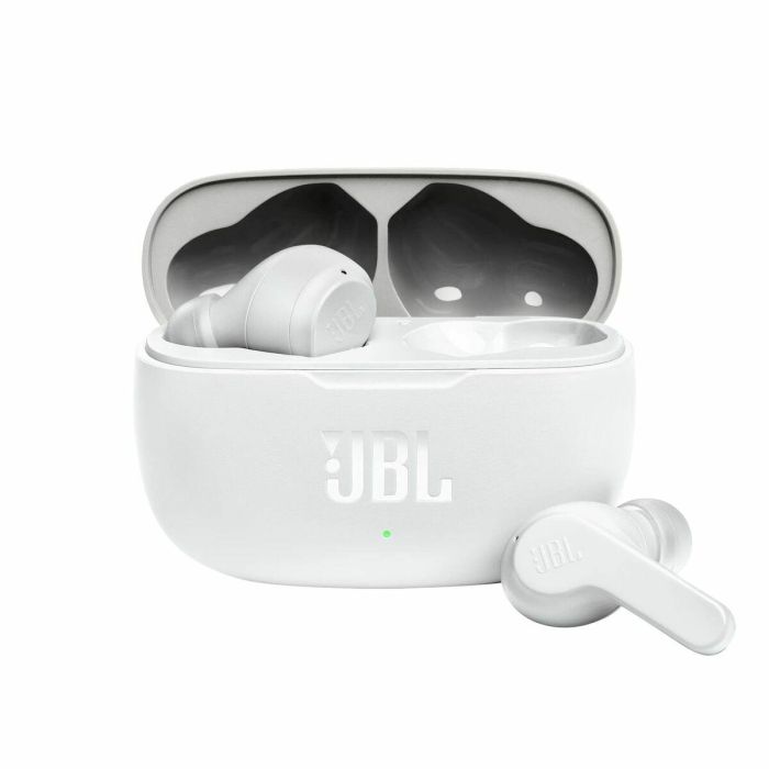 Auriculares Bluetooth con Micrófono JBL JBLW200TWSWHT Blanco 32 Auriculares Bluetooth con Micrófono JBL JBLW200TWSWHT Blanco 32