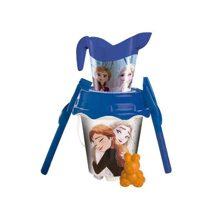 Cubo playa castillo frozen 2 con cedazo, pala,rastrillo y regadera y moldes 18 cm . - modelos surtidos Cubo playa castillo frozen 2 con cedazo, pala,rastrillo y regadera y moldes 18 cm . - modelos surtidos