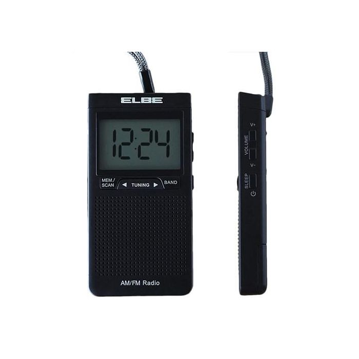 Elbe Radio Digital Portátil RF-94 AM/FM con Gran Display y Auriculares Incluidos 2