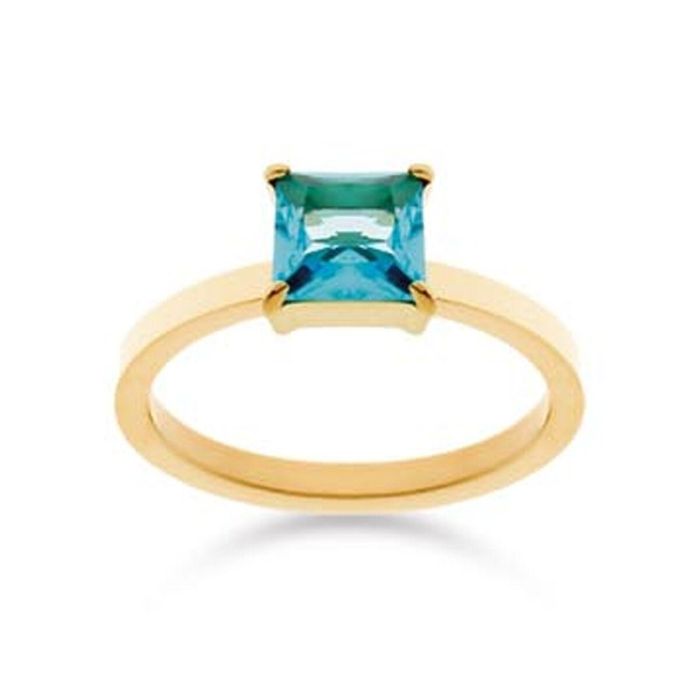 Anillo Mujer LIU JO LJ2437M18 18 Dorado Azul Anillo Mujer LIU JO LJ2437M18 18 Dorado Azul