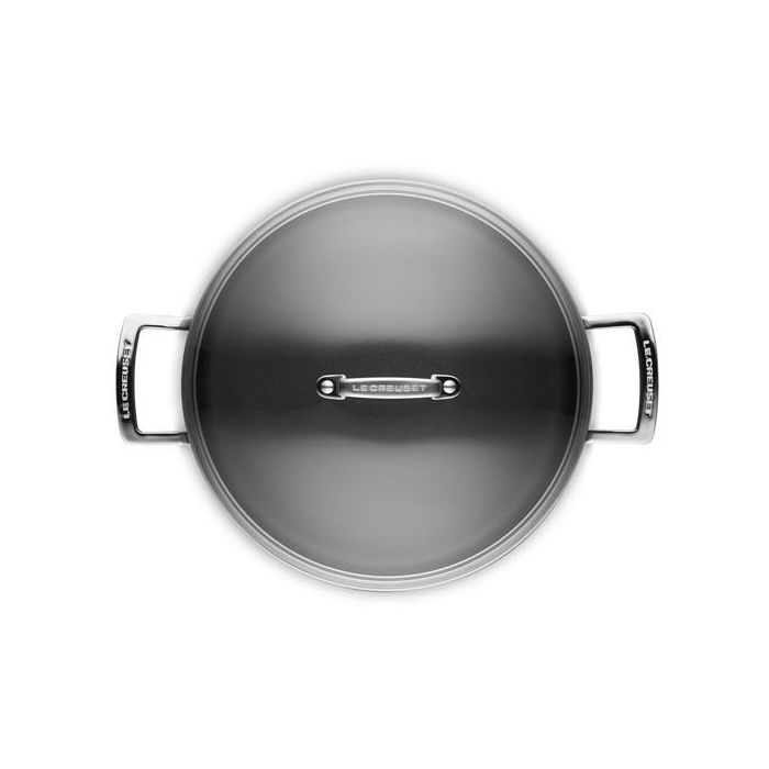 Le Creuset 51113280010500 Sauteuse Antiadherente Reforzada con Tapa de Cristal 28 cm 3