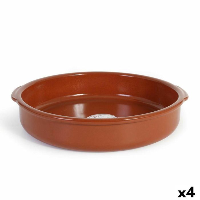 Cazuela Azofra Barro cocido 38,5 x 36 x 7,5 cm (4 Unidades) Cazuela Azofra Barro cocido 38,5 x 36 x 7,5 cm (4 Unidades)
