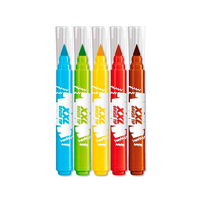 Maped Rotulador Color Peps Jumbo Punta Pincel Caja de 5 Colores Surtidos 2