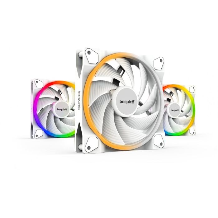 be quiet! LIGHT WINGS Ventilador 140mm PWM Triple-Pack high-speed Blanco 2200 RPM para Carcasa de Ordenador