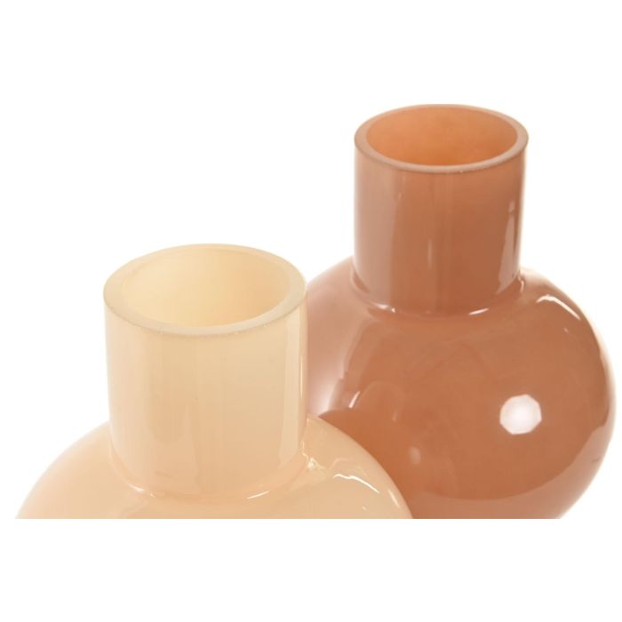 Jarron Urban DKD Home Decor Crema Terracota 15 x 24 x 15 cm (2 Unidades) 1 Jarron Urban DKD Home Decor Crema Terracota 15 x 24 x 15 cm (2 Unidades) 1
