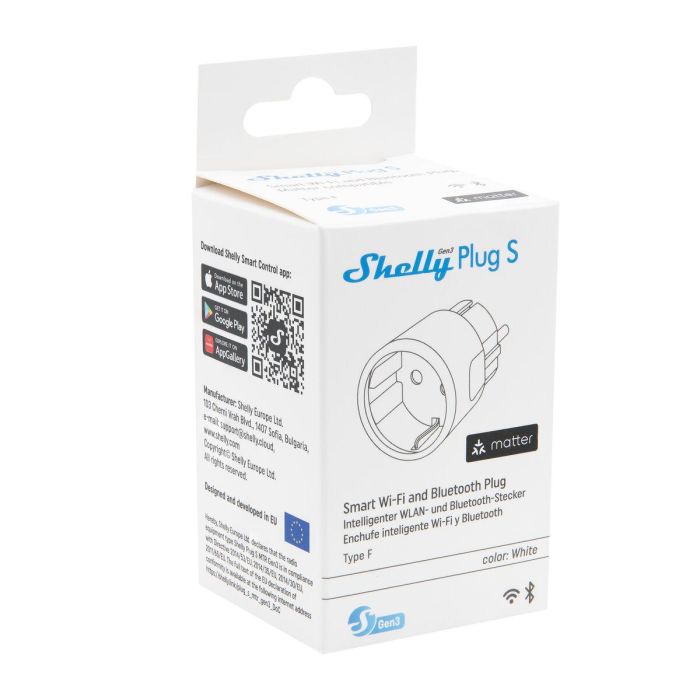 Shelly Plug S Gen3 Matter Wi-Fi Smart-Steckdose 12A Messfunktion WLAN Bluetooth weiß 11 Shelly Plug S Gen3 Matter Wi-Fi Smart-Steckdose 12A Messfunktion WLAN Bluetooth weiß 11