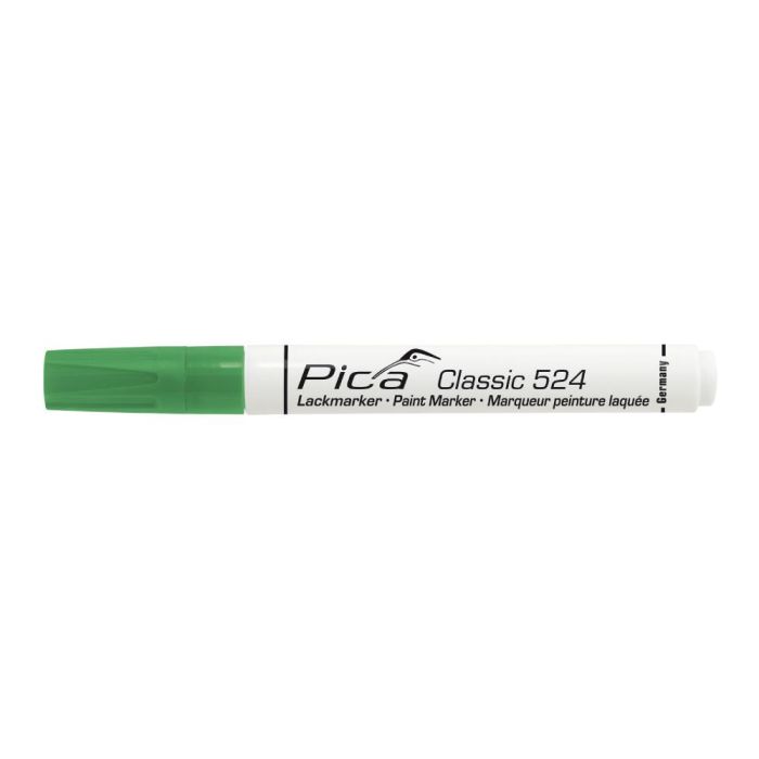 Pica Marcador permanente classic verde, marcaje permanente en superficies, color altamente opaco, secado rápido Pica Marcador permanente classic verde, marcaje permanente en superficies, color altamente opaco, secado rápido