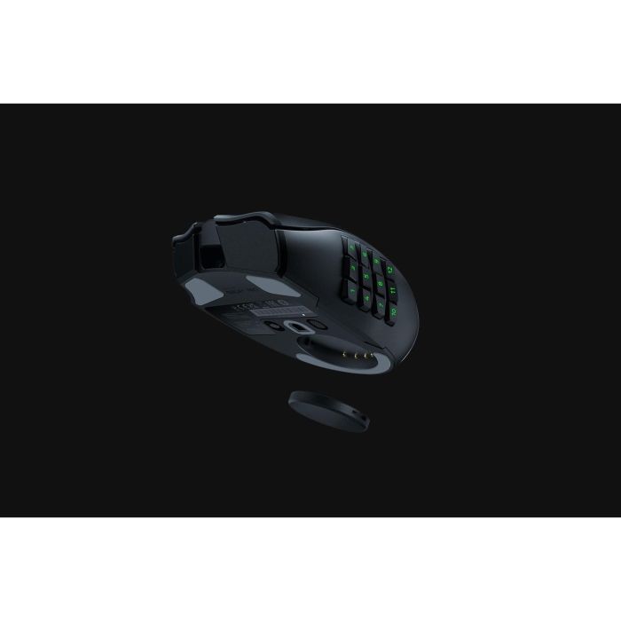 Razer Naga V2 Pro - Ratón Gaming Inalámbrico con 3 Placas Laterales Intercambiables, hasta 12 Botones Programables, Negro 5