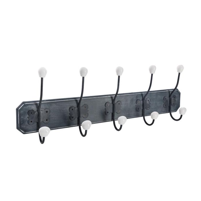 Five Simply Smart Colgador de madera con 5 perchas, negro, 60 x 20 cm 0 Five Simply Smart Colgador de madera con 5 perchas, negro, 60 x 20 cm 0