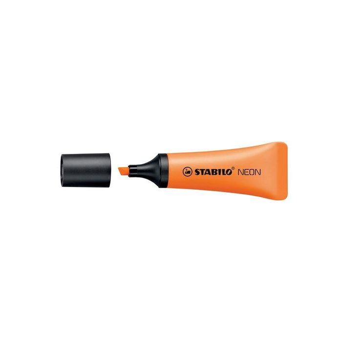 Marcador Fluor Stabilo Neon 72 Naranja