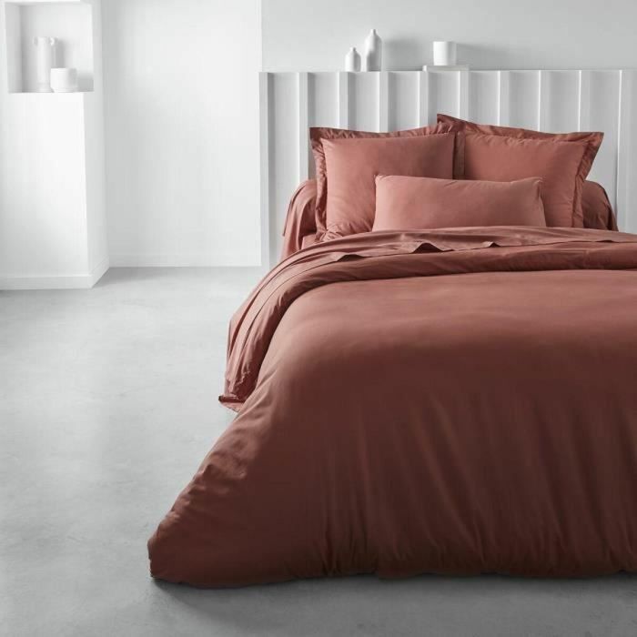 Today TOD3574643505064 Funda nórdica esencial Duytte Cover 100% algodón 220x240 cm 2 personas terracota 2