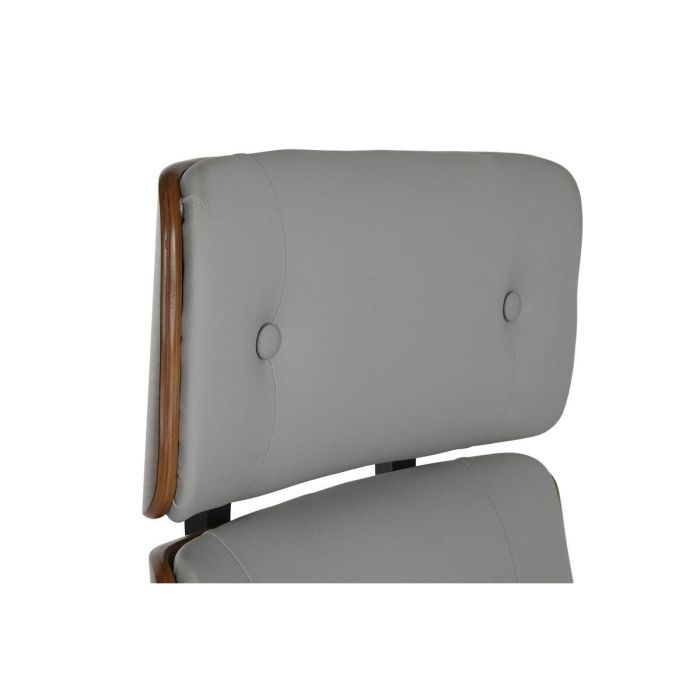 DKD Home Decor Silla de Oficina Moderna Ajustable con Ruedas, Desmontable, Beige Marfil, PU, Madera, Metal, 108.5cm Alto, Asiento 42cm 3 DKD Home Decor Silla de Oficina Moderna Ajustable con Ruedas, Desmontable, Beige Marfil, PU, Madera, Metal, 108.5cm Alto, Asiento 42cm 3