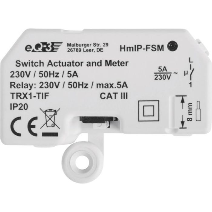 Homematic IP Schalt-Mess-Aktor - Unterputz 1 Homematic IP Schalt-Mess-Aktor - Unterputz 1
