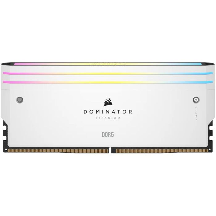 Memoria RAM - CORSAIR - Dominator Titanium RGB DDR5 - 32GB 2x16GB DIMM - 7000MT/s - Intel XMP 3.0 - 1,45V - Blanco (CMP32GX5M2X7000C 12 Memoria RAM - CORSAIR - Dominator Titanium RGB DDR5 - 32GB 2x16GB DIMM - 7000MT/s - Intel XMP 3.0 - 1,45V - Blanco (CMP32GX5M2X7000C 12
