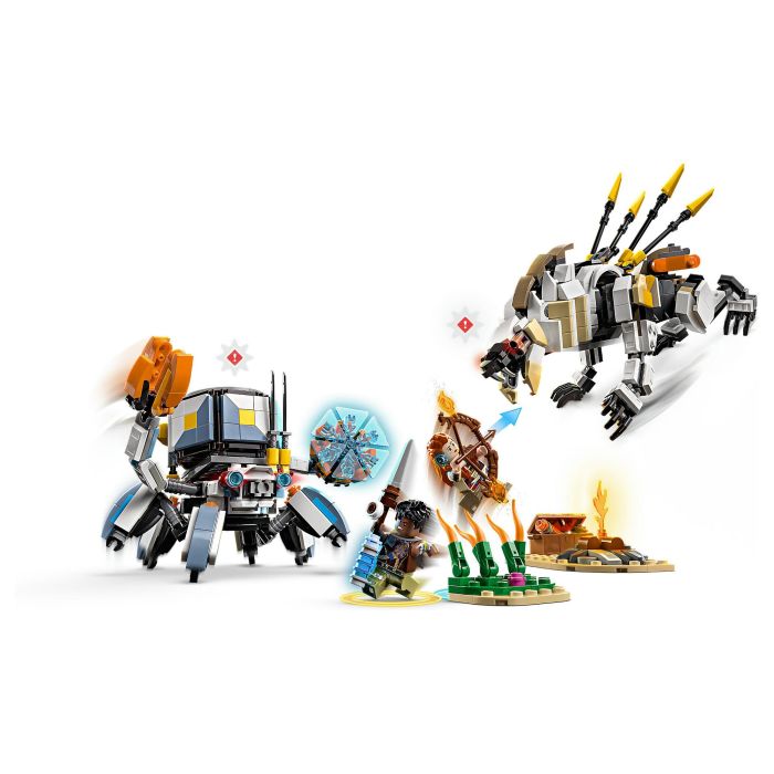 Lego Horizon Adventures 77037 Aloy y Varl contra Testudien y Sawtooth - Juego de Construcción para Niños y Niñas a Partir de 9 Años