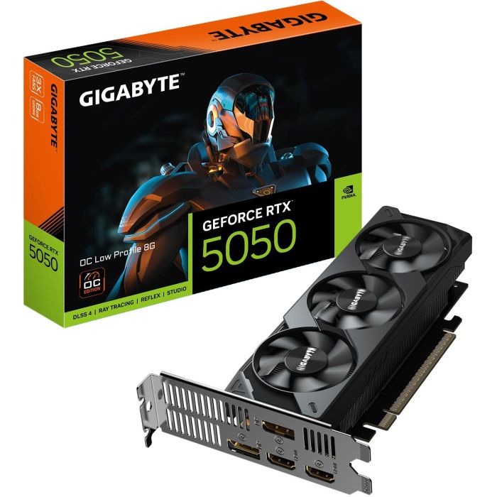Gigabyte GV-N5050OC-8GL Tarjeta Gráfica GeForce RTX 5050 OC Low Profile 8GB GDDR6 HDMI DisplayPort PCI-E 5.0 0 Gigabyte GV-N5050OC-8GL Tarjeta Gráfica GeForce RTX 5050 OC Low Profile 8GB GDDR6 HDMI DisplayPort PCI-E 5.0 0