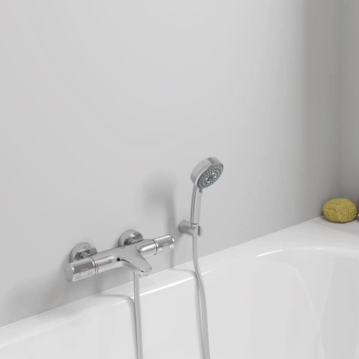 GROHE - Mezclador termostático de baño / ducha 1/2 3