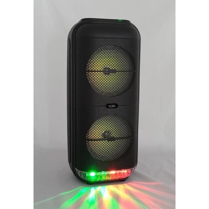 Inovalley KA22-BTH Altavoz Karaoke Iluminado 500W Bluetooth V5.0 49 cm Negro 3