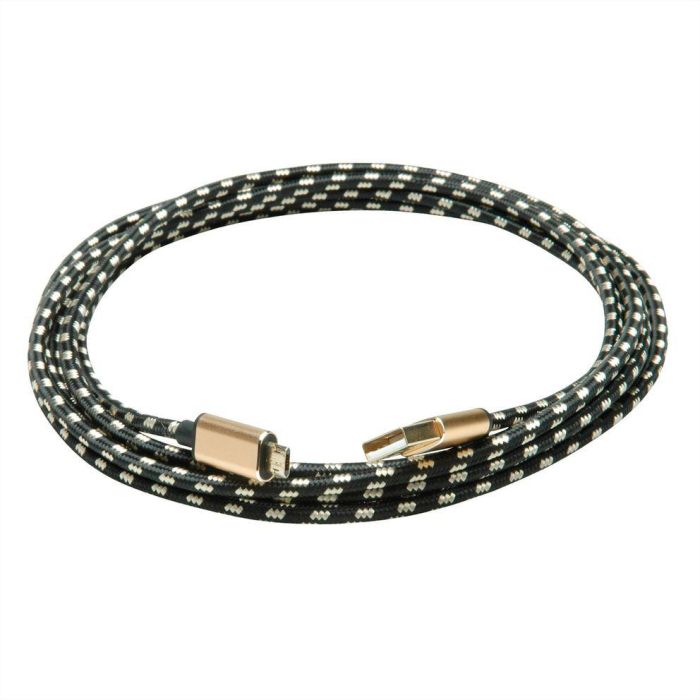 ROLINE GOLD USB 2.0 Kabel Typ A ST - Micro B ST reversibel 1,8m 2 ROLINE GOLD USB 2.0 Kabel Typ A ST - Micro B ST reversibel 1,8m 2