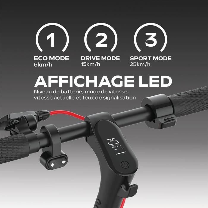 Patinete eléctrico - URBANGLIDE - 85 Lite - Ruedas de 8,5 - 36V - 400W - Autonomía de 20 km - Freno de disco - Intermitentes - Luz de freno 4 Patinete eléctrico - URBANGLIDE - 85 Lite - Ruedas de 8,5 - 36V - 400W - Autonomía de 20 km - Freno de disco - Intermitentes - Luz de freno 4