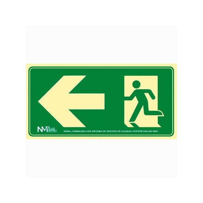 Archivo 2000 Señal "Salida De Emergencia Izquierda" 160x320 Pvc Verde Archivo 2000 Señal "Salida De Emergencia Izquierda" 160x320 Pvc Verde