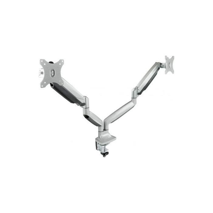 TooQ DB3132TNR-S Soporte de Mesa para 2 Monitores 13"-32" hasta 9kg por Brazo, Giratorio, Inclinable, Altura Ajustable 1 TooQ DB3132TNR-S Soporte de Mesa para 2 Monitores 13"-32" hasta 9kg por Brazo, Giratorio, Inclinable, Altura Ajustable 1