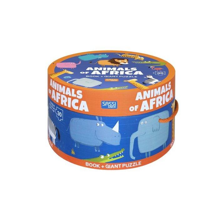 Puzle Y Libro Sassi Manolito Books Animales De Africa 30 Piezas (+3 Años)