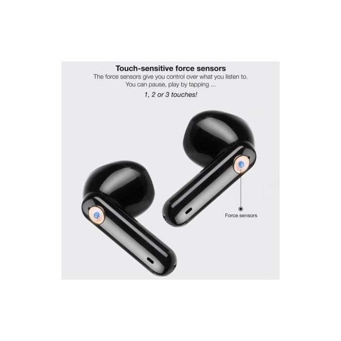 Auriculares Bluetooth TooQ Snail TQBWH-0060G con estuche de carga/ Autonomía 4h/ Grises y Negros 3