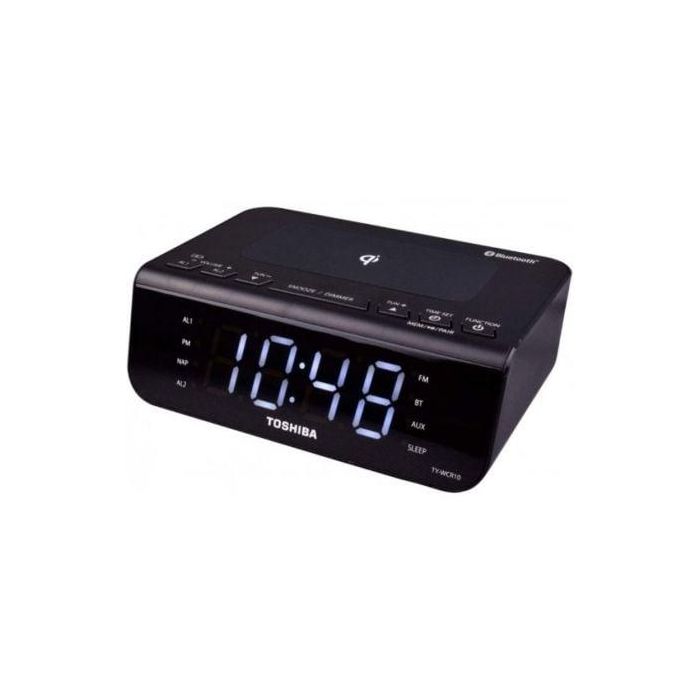 Despertador Toshiba TY-WCR10/ Radio FM/ Puerto de Carga USB/ Base de Carga Inalámbrica 1