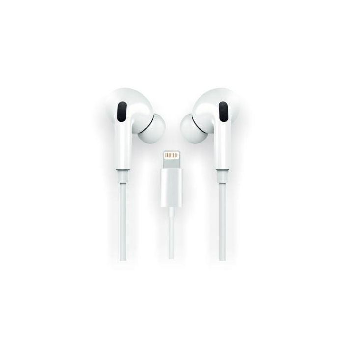 Auriculares Intrauditivos Tech One Tech earTECH HOP TEC1202/ con Micrófono/ Lightning/ Blancos