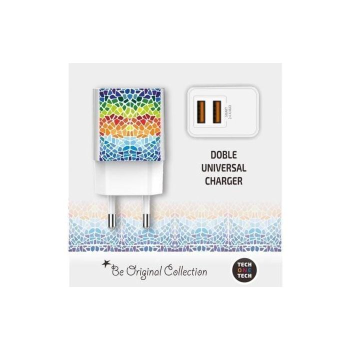Cargador de Pared Tech One Tech Gaudi/ 2xUSB/ 2.4A/ Blanco 1 Cargador de Pared Tech One Tech Gaudi/ 2xUSB/ 2.4A/ Blanco 1