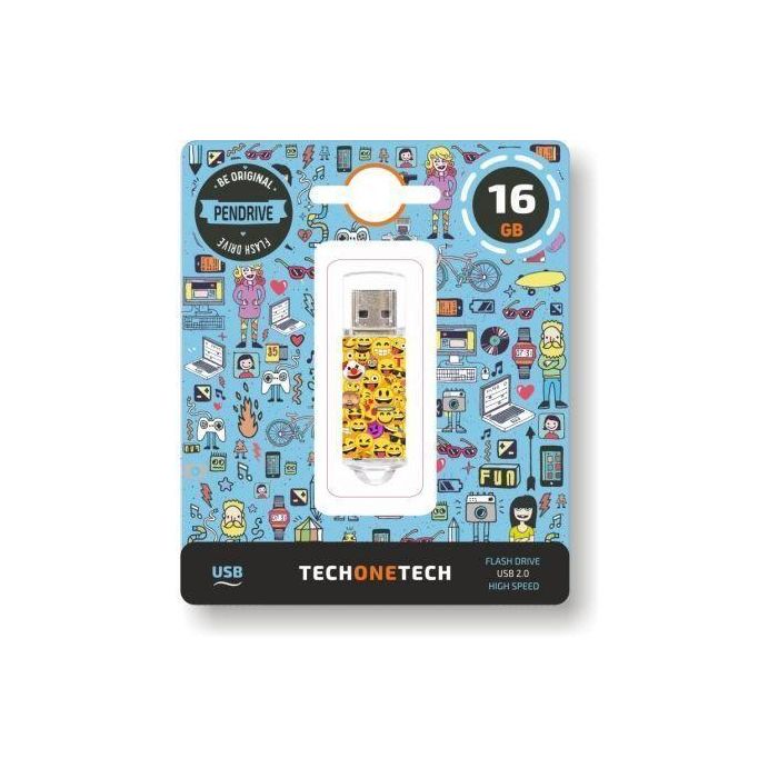 Memoria USB Tech One Tech Emojis 16 GB