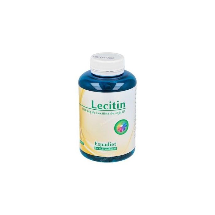 ESPADIET Lecitin-100 100 perlas. Lecitina de soja 1200mg. Regula colesterol, mejora concentración, hígado y vesícula.