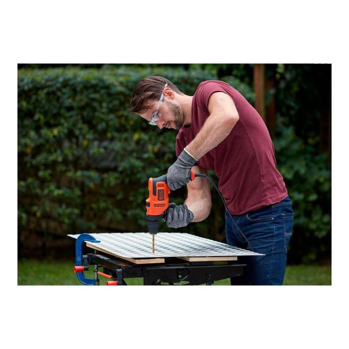 Black+Decker Taladro Percutor BEH200-QS 500W Capacidad Hormigón 13mm Velocidad Variable 2900rpm 230-240V 3