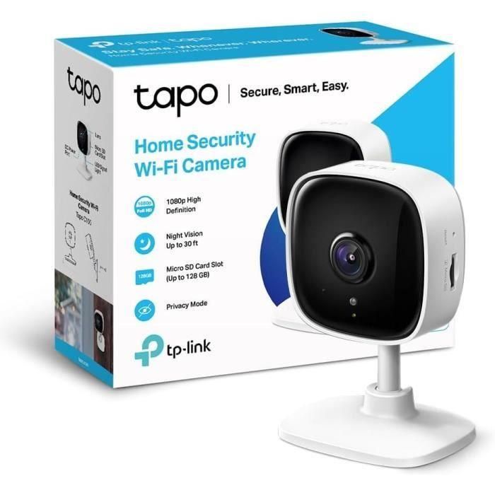 Cámara de Videovigilancia TP-Link Tapo C100/ Visión Nocturna/ Control desde APP