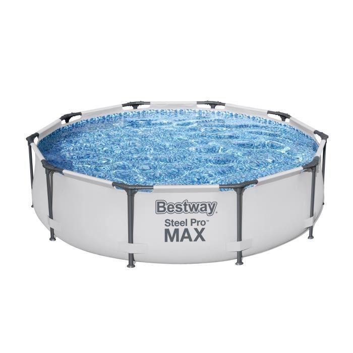 BESTWAY Steel Pro Max Tubular Piscina Sobre Suelo 305x76 cm 1249 L/H Depuradora de Cartucho 2 BESTWAY Steel Pro Max Tubular Piscina Sobre Suelo 305x76 cm 1249 L/H Depuradora de Cartucho 2