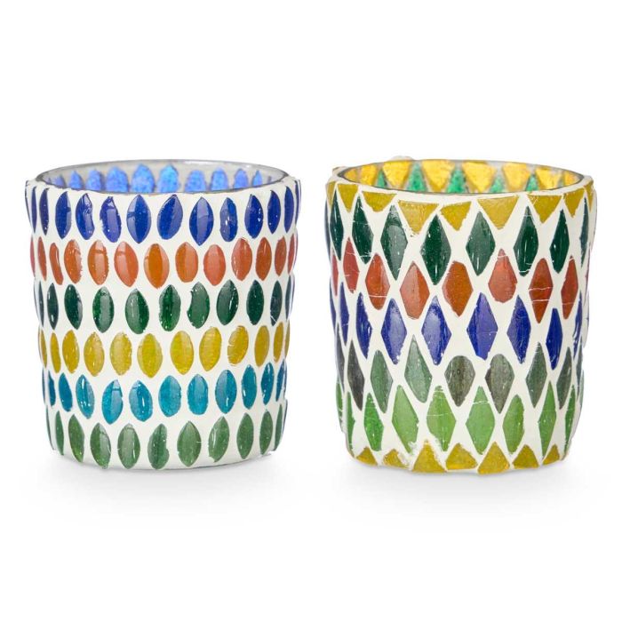 Portavela Redondo Peq Rombos Surtidos Mod Giftdecor 7CM (36 Unidades) 1 Portavela Redondo Peq Rombos Surtidos Mod Giftdecor 7CM (36 Unidades) 1