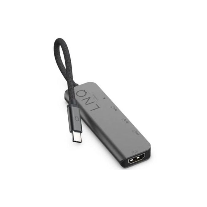 Docking USB Tipo-C Linq LQ48014/ 1xUSB Tipo-C/ 2xUSB/ 1xHDMI 4K/ 1xUSB Tipo-C PD/ Gris 1 Docking USB Tipo-C Linq LQ48014/ 1xUSB Tipo-C/ 2xUSB/ 1xHDMI 4K/ 1xUSB Tipo-C PD/ Gris 1