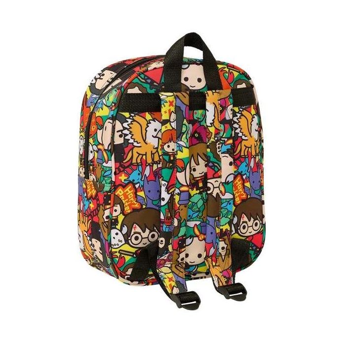 Safta Mochila Guardería 3D Harry Potter con Bolsillo de Red 22x27x10 cm 1