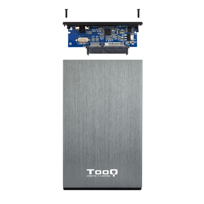 TooQ TQE-2527G Caja Externa USB 3.1 Gen 1 para Disco Duro HDD/SSD 2.5" SATA I/II/III hasta 4TB Aluminio Gris Compatible Windows Mac Linux 4 TooQ TQE-2527G Caja Externa USB 3.1 Gen 1 para Disco Duro HDD/SSD 2.5" SATA I/II/III hasta 4TB Aluminio Gris Compatible Windows Mac Linux 4