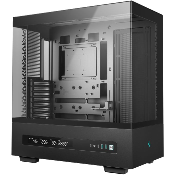 DeepCool CH690 DIGITAL Torre PC ATX/Micro-ATX/Mini-ITX Negro con Ventana Lateral Vidrio Templado y Pantalla LCD 1